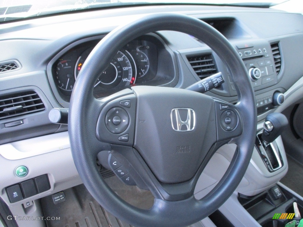 2013 CR-V LX AWD - Alabaster Silver Metallic / Gray photo #12
