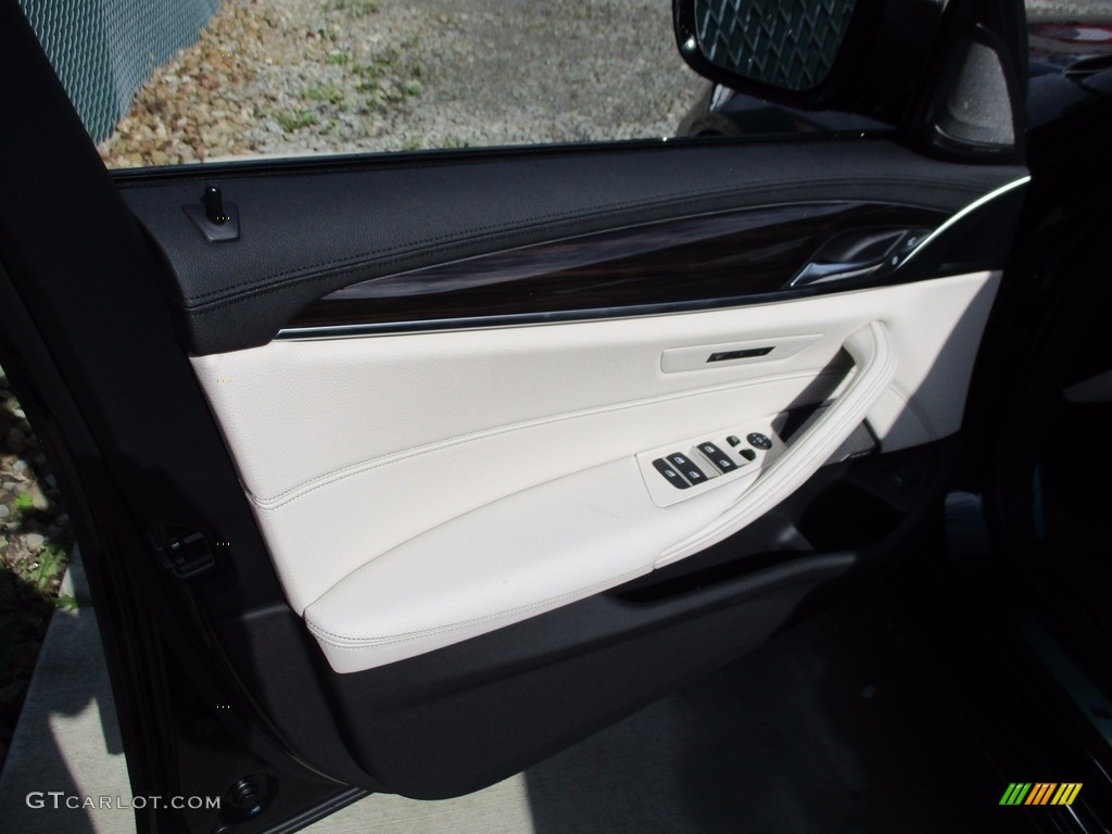 2018 5 Series M550i xDrive Sedan - Carbon Black Metallic / Ivory White photo #9