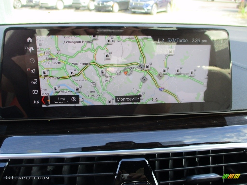 2018 5 Series M550i xDrive Sedan - Carbon Black Metallic / Ivory White photo #15
