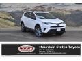 2018 Super White Toyota RAV4 LE AWD  photo #1