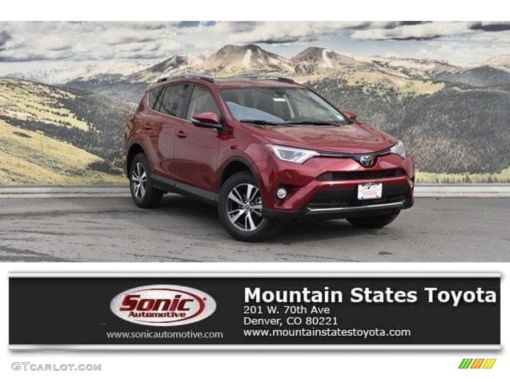 2018 RAV4 XLE AWD - Ruby Flare Pearl / Black photo #1