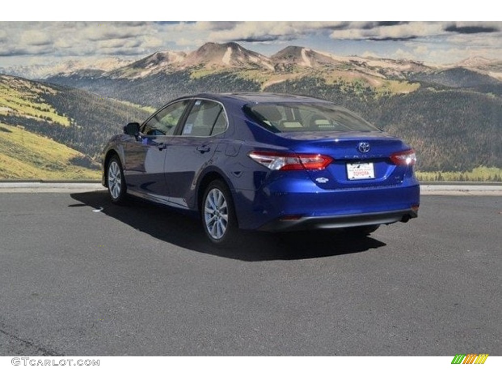 2018 Camry LE - Blue Crush Metallic / Ash photo #3