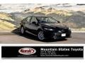 2018 Midnight Black Metallic Toyota Camry LE  photo #1