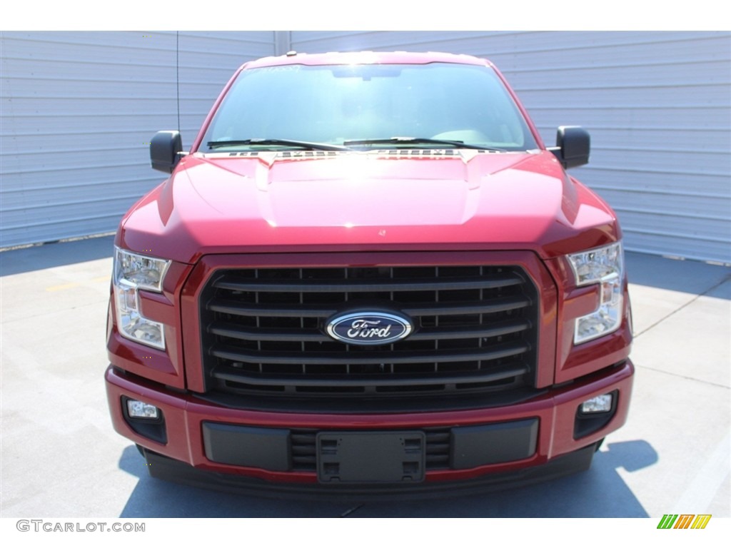 2017 F150 XLT SuperCrew 4x4 - Ruby Red / Black photo #2
