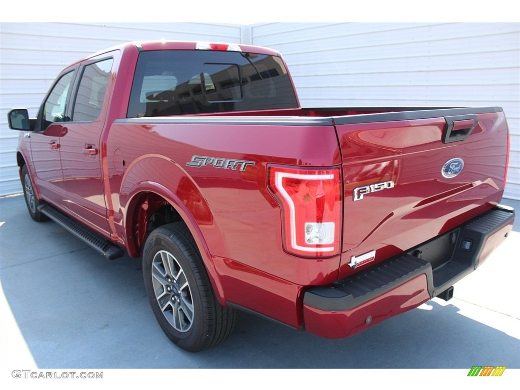 2017 F150 XLT SuperCrew 4x4 - Ruby Red / Black photo #6