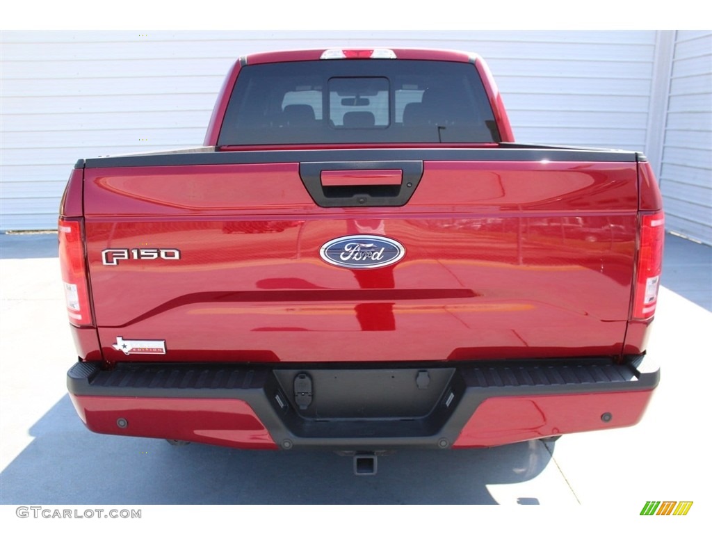 2017 F150 XLT SuperCrew 4x4 - Ruby Red / Black photo #7