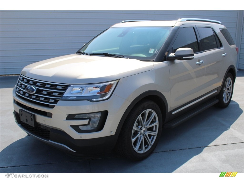 2017 Explorer Limited - White Gold / Ebony Black photo #3