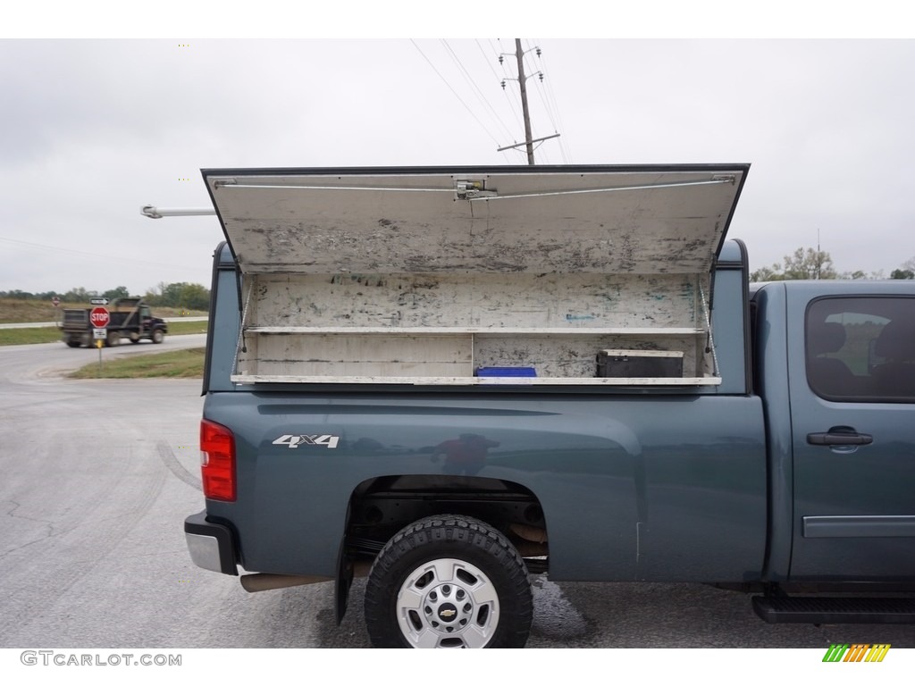 2014 Silverado 2500HD LT Crew Cab 4x4 - Blue Topaz Metallic / Ebony photo #4