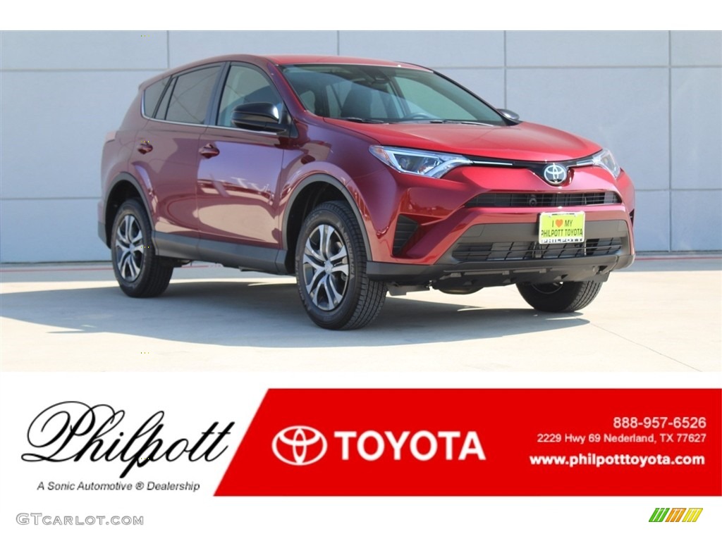 2018 RAV4 LE - Ruby Flare Pearl / Black photo #1