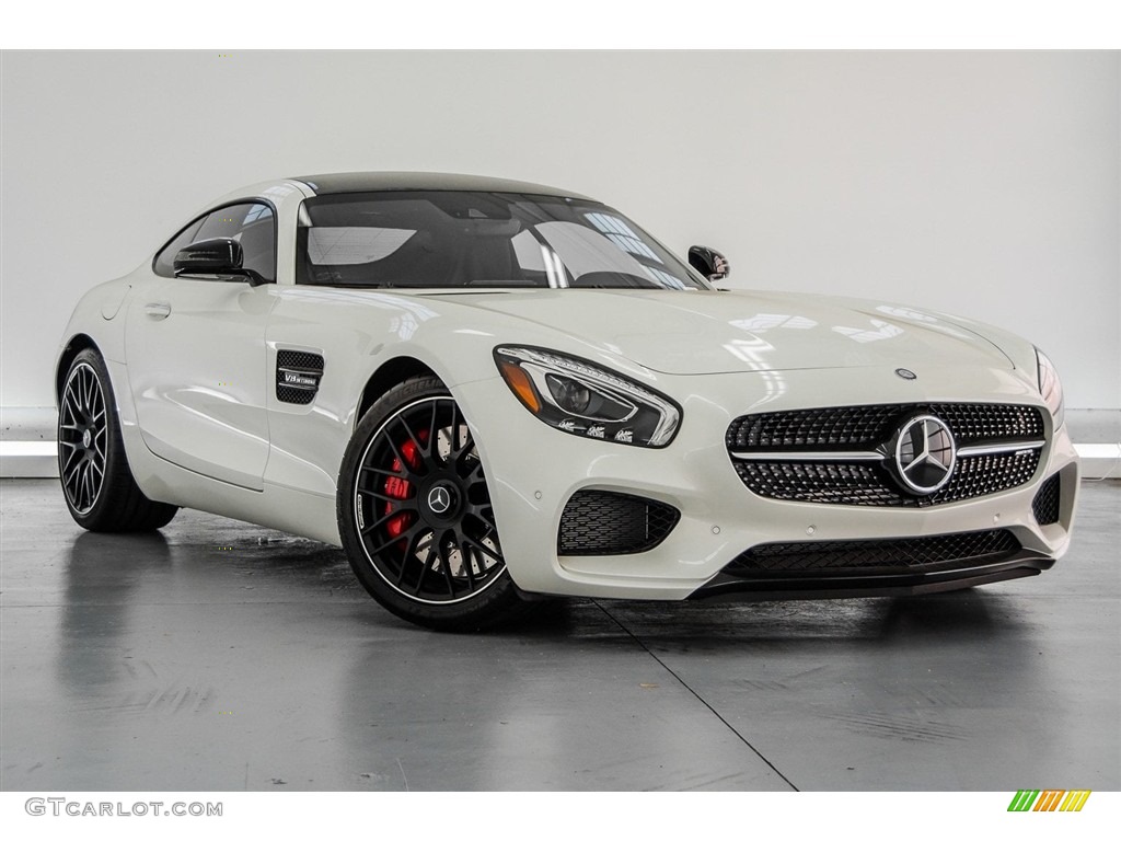 designo Diamond White Metallic 2017 Mercedes-Benz AMG GT S Coupe Exterior Photo #123272877