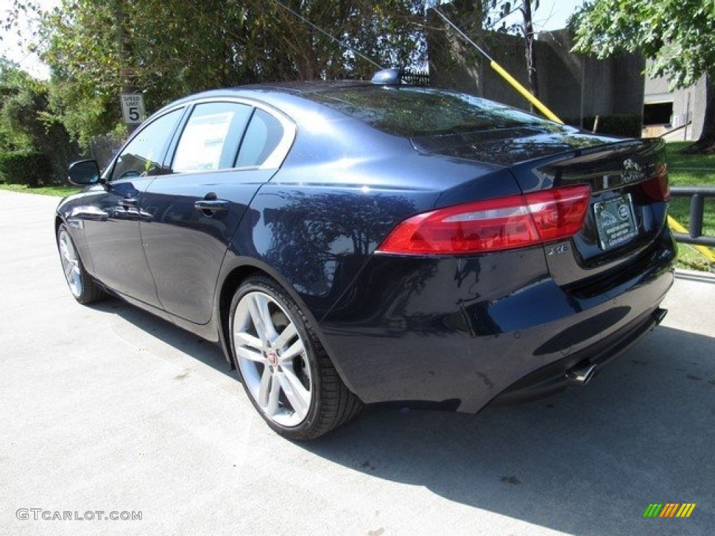 2017 XE 35t Premium - Dark Sapphire Blue / Latte photo #12