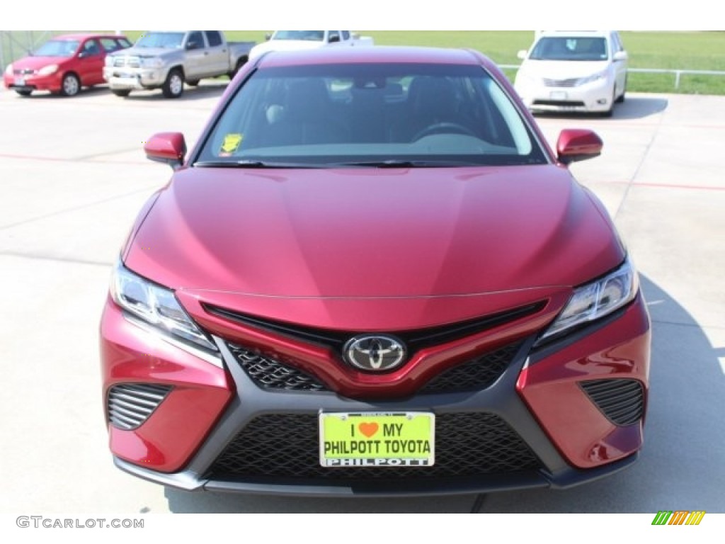 2018 Camry SE - Ruby Flare Pearl / Black photo #2