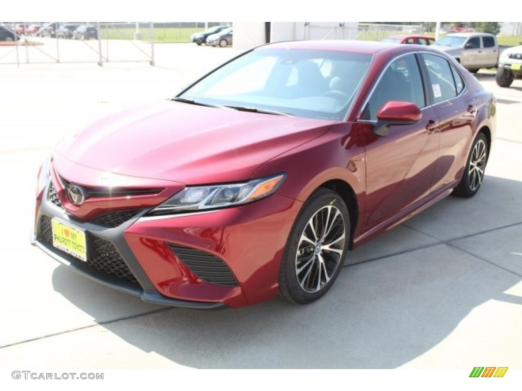 2018 Camry SE - Ruby Flare Pearl / Black photo #3