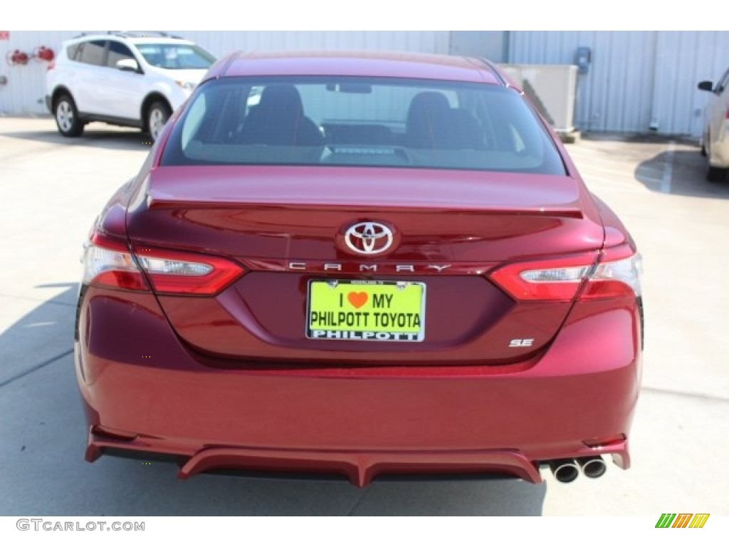 2018 Camry SE - Ruby Flare Pearl / Black photo #6