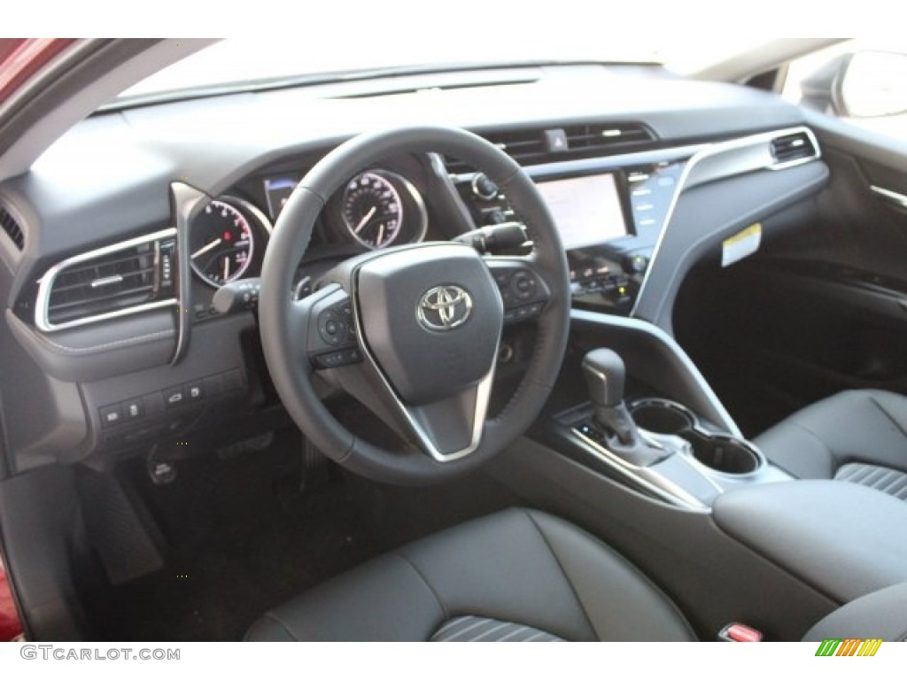 2018 Camry SE - Ruby Flare Pearl / Black photo #9