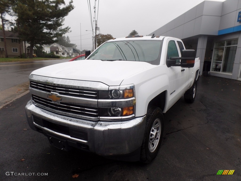 2017 Silverado 2500HD Work Truck Double Cab 4x4 - Summit White / Dark Ash/Jet Black photo #3