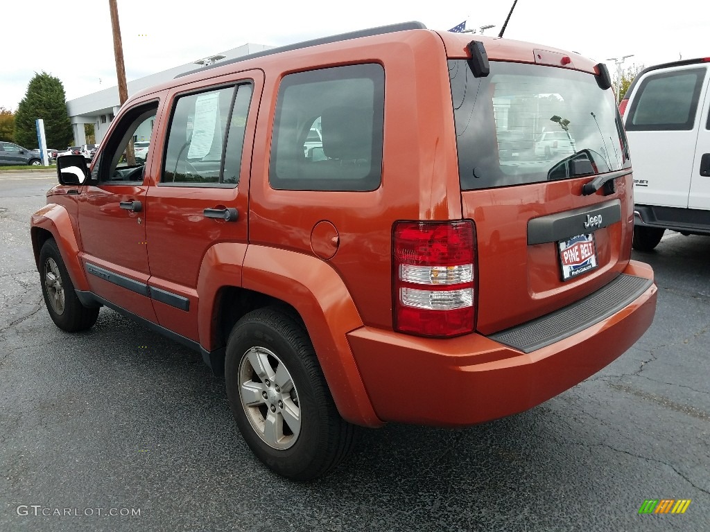 2009 Liberty Sport - Sunburst Orange Pearl / Dark Slate Gray photo #2