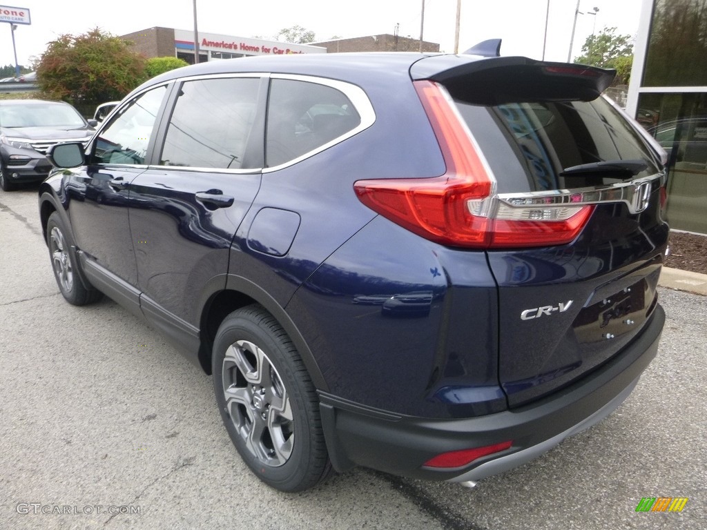 2017 CR-V EX AWD - Obsidian Blue Pearl / Gray photo #2