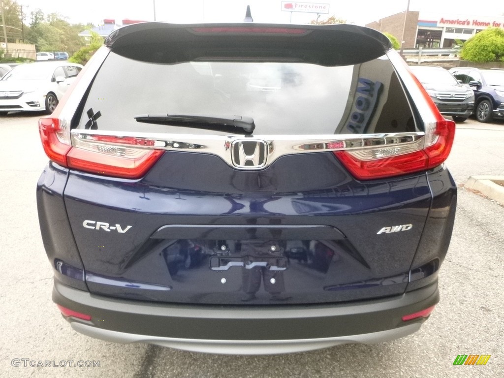 2017 CR-V EX AWD - Obsidian Blue Pearl / Gray photo #3