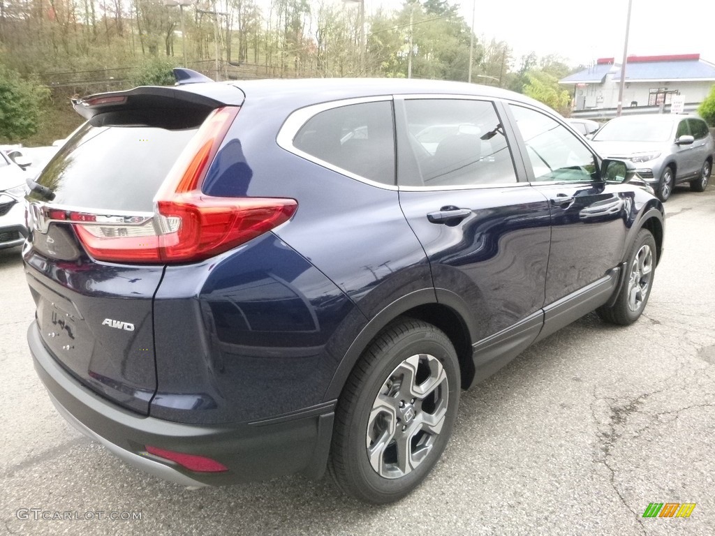 2017 CR-V EX AWD - Obsidian Blue Pearl / Gray photo #4