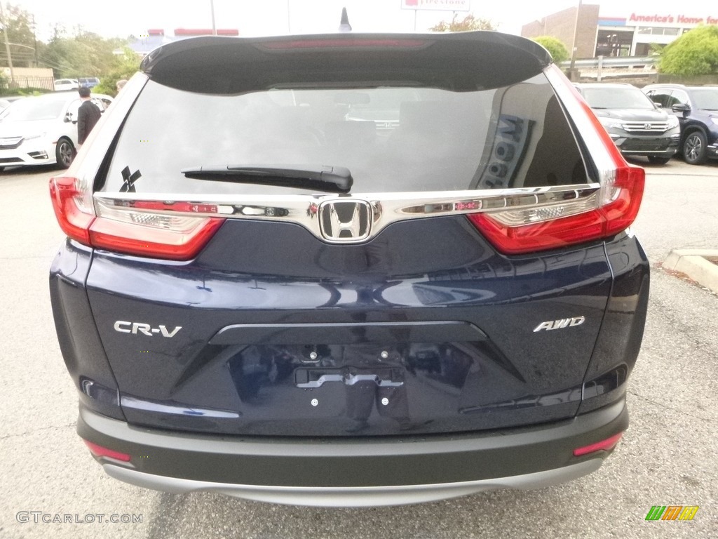 2017 CR-V EX-L AWD - Obsidian Blue Pearl / Gray photo #3