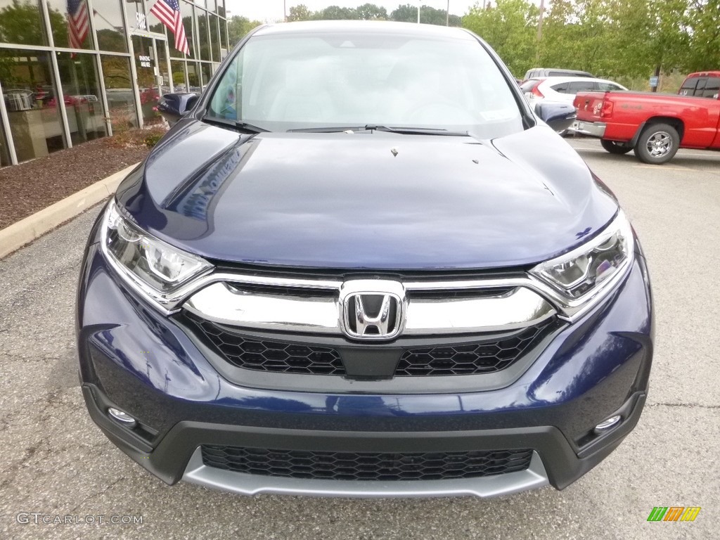 2017 CR-V EX-L AWD - Obsidian Blue Pearl / Gray photo #6