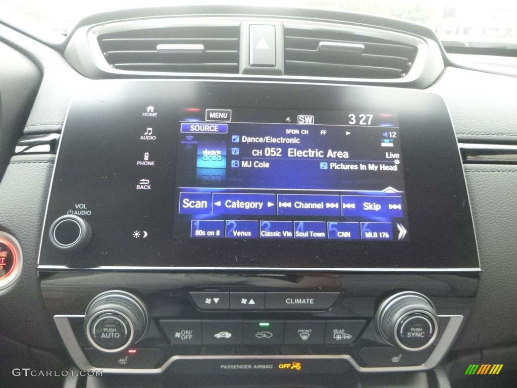 2017 CR-V EX-L AWD - Obsidian Blue Pearl / Gray photo #14