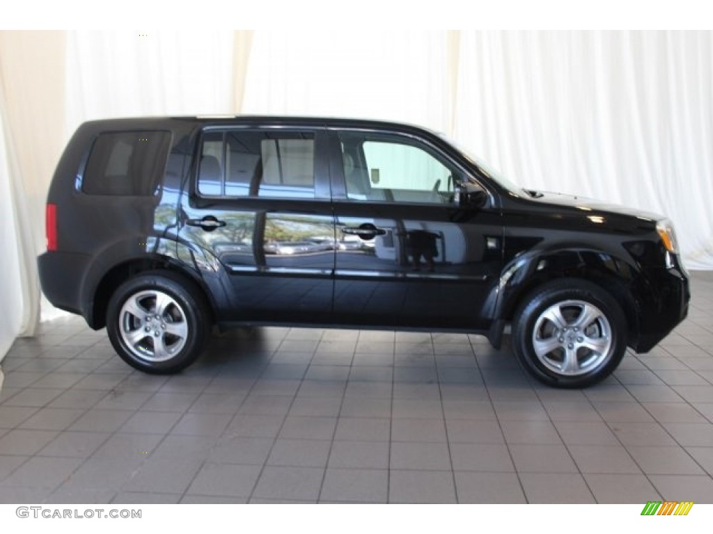 2015 Pilot EX-L - Crystal Black Pearl / Gray photo #3