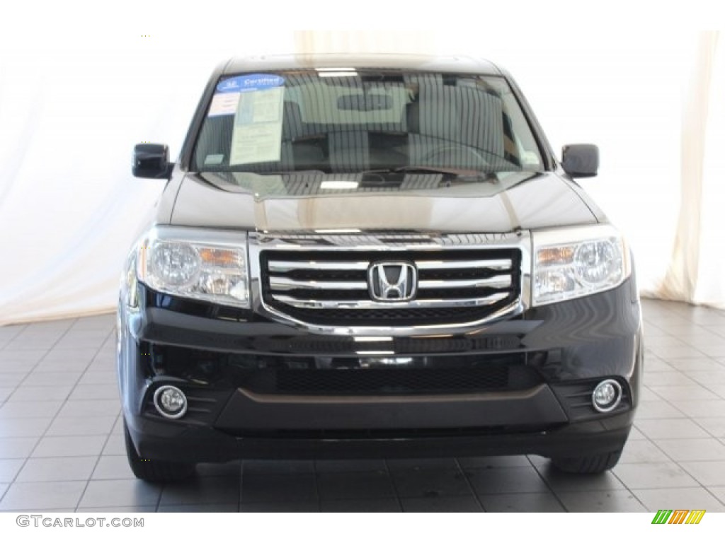 2015 Pilot EX-L - Crystal Black Pearl / Gray photo #4