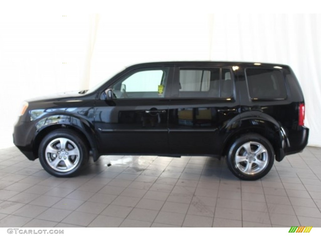 2015 Pilot EX-L - Crystal Black Pearl / Gray photo #5