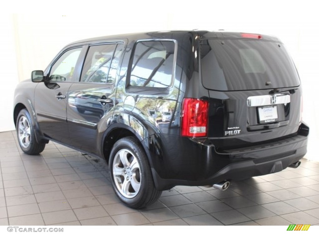 2015 Pilot EX-L - Crystal Black Pearl / Gray photo #6