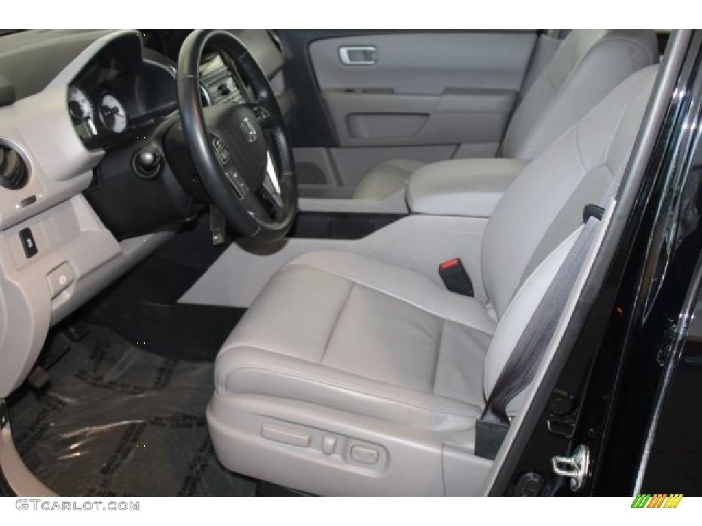 2015 Pilot EX-L - Crystal Black Pearl / Gray photo #11
