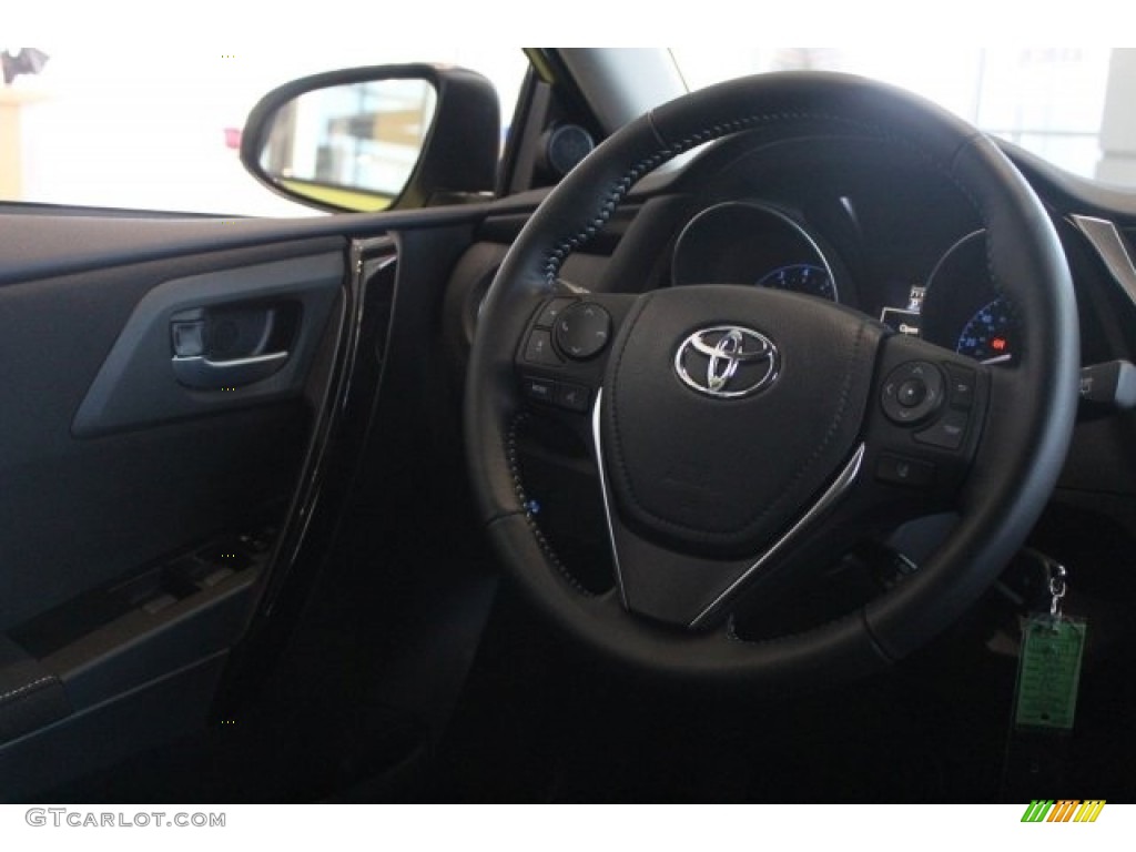 2018 Toyota Corolla iM Standard Corolla iM Model Black Steering Wheel Photo #123279798