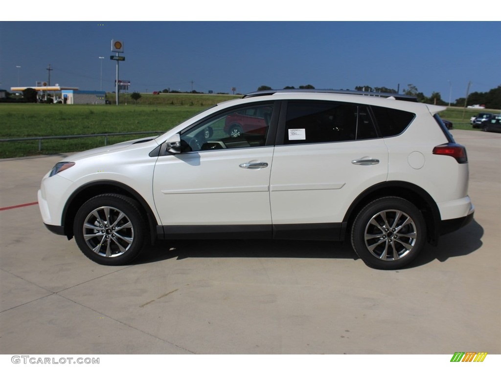 2018 RAV4 Limited - Blizzard White Pearl / Ash photo #5