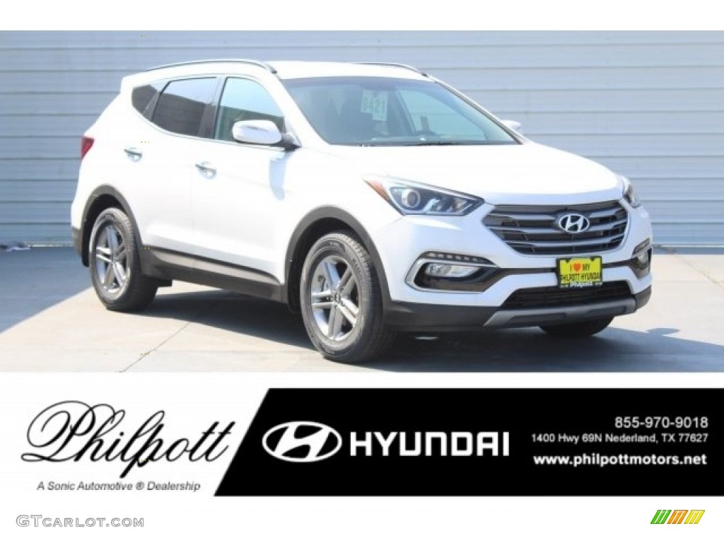 Pearl White Hyundai Santa Fe Sport