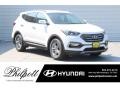 2018 Pearl White Hyundai Santa Fe Sport   photo #1
