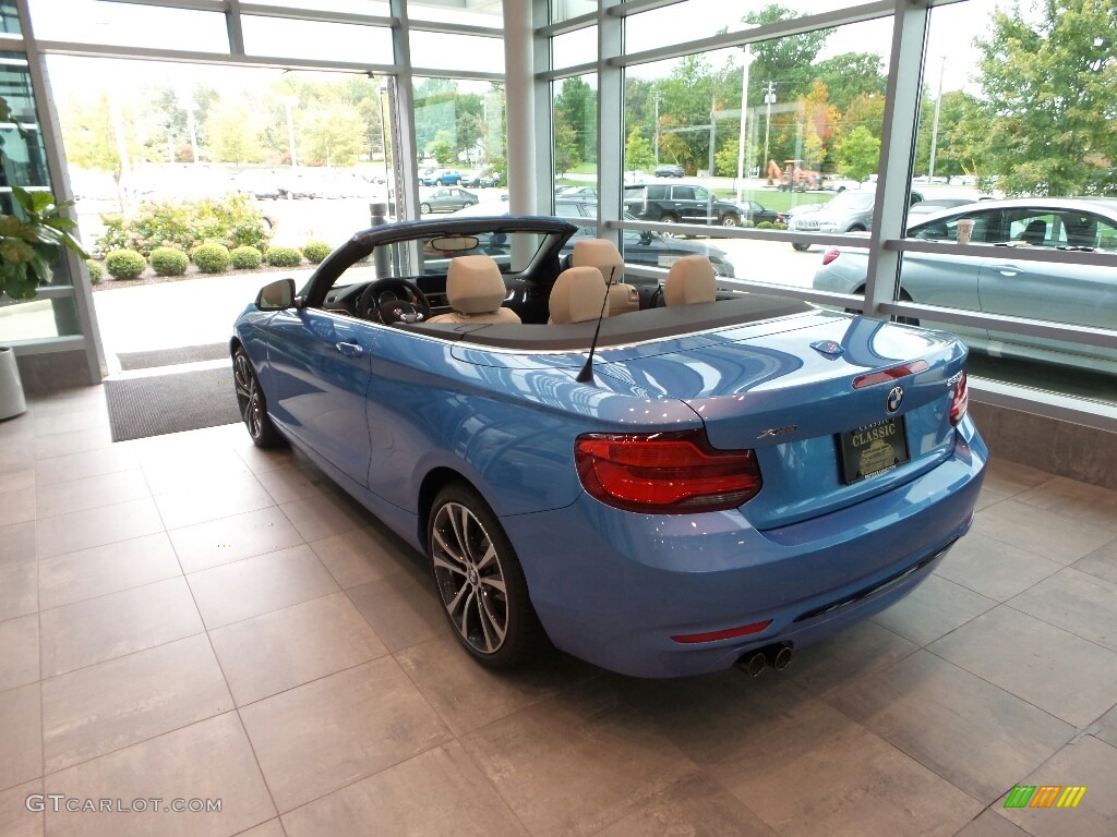 2018 2 Series 230i xDrive Convertible - Seaside Blue Metallic / Oyster/Black photo #2