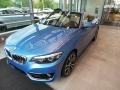 Seaside Blue Metallic 2018 BMW 2 Series 230i xDrive Convertible Exterior