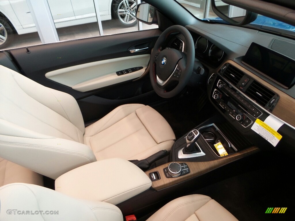 Oyster/Black Interior 2018 BMW 2 Series 230i xDrive Convertible Photo #123283473