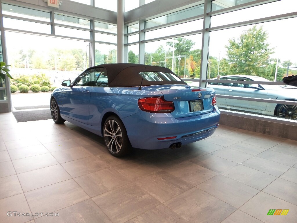 2018 2 Series 230i xDrive Convertible - Seaside Blue Metallic / Oyster/Black photo #8