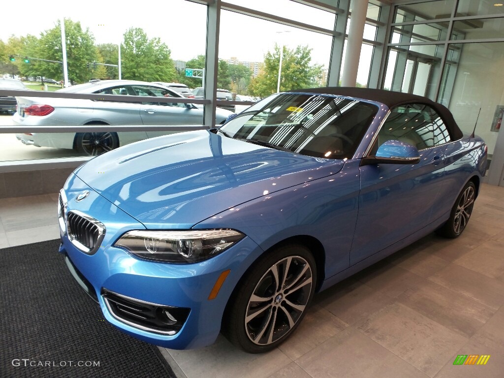 Seaside Blue Metallic 2018 BMW 2 Series 230i xDrive Convertible Exterior Photo #123283527