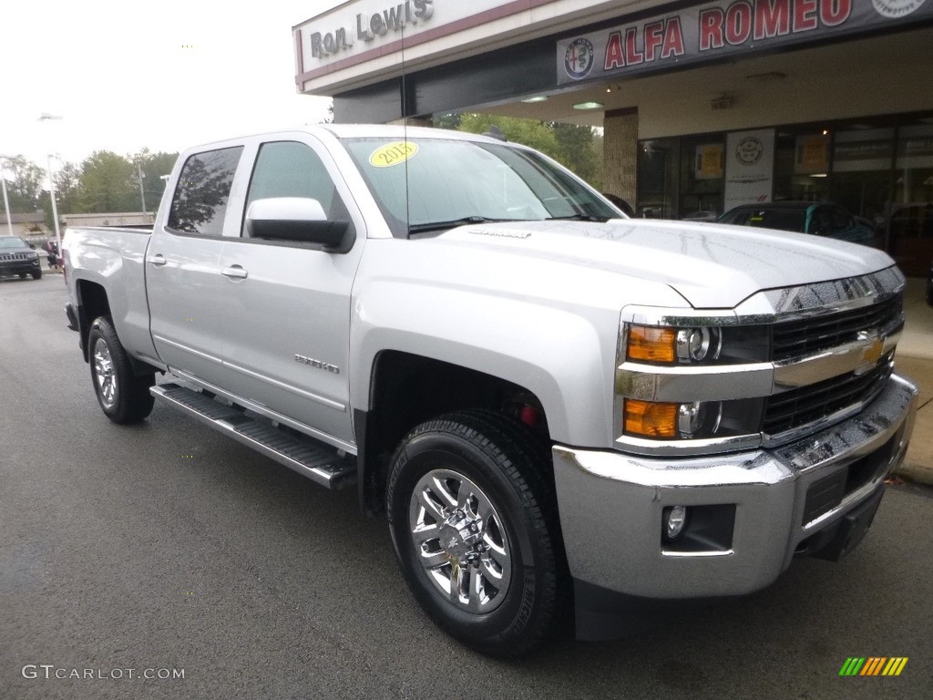 2015 Silverado 2500HD LT Crew Cab 4x4 - Silver Ice Metallic / Jet Black photo #3