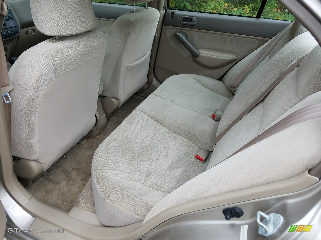 2001 Civic EX Sedan - Titanium Metallic / Beige photo #8