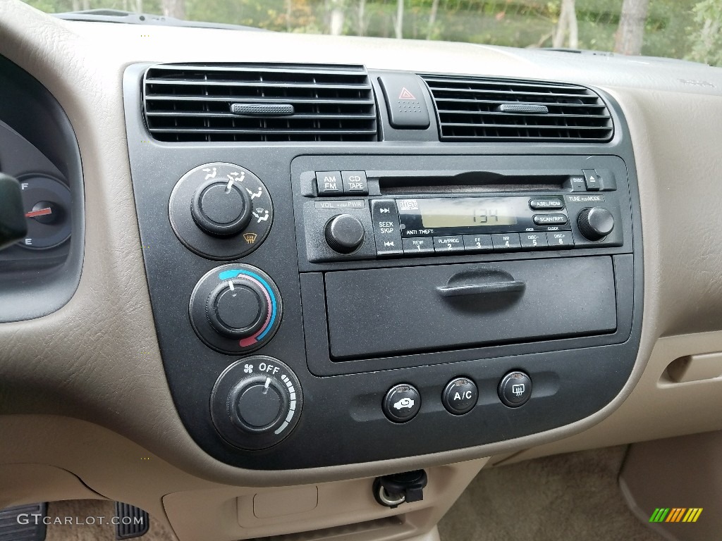2001 Civic EX Sedan - Titanium Metallic / Beige photo #15