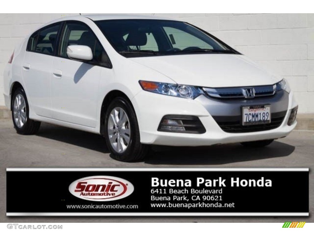 2013 Insight EX Hybrid - Taffeta White / Gray photo #1
