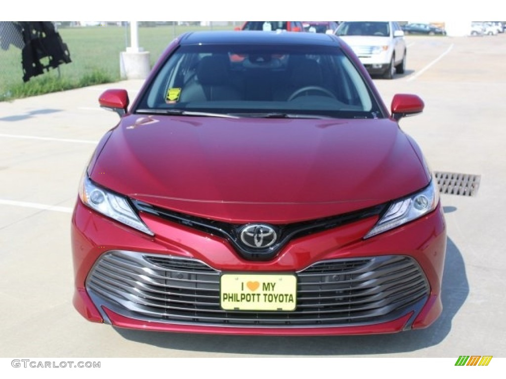 2018 Camry XLE - Ruby Flare Pearl / Black photo #3
