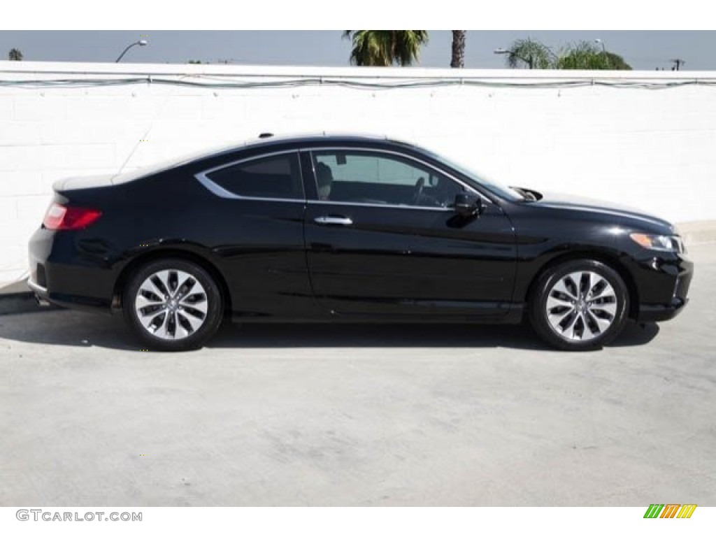 2014 Accord EX-L Coupe - Crystal Black Pearl / Black photo #8