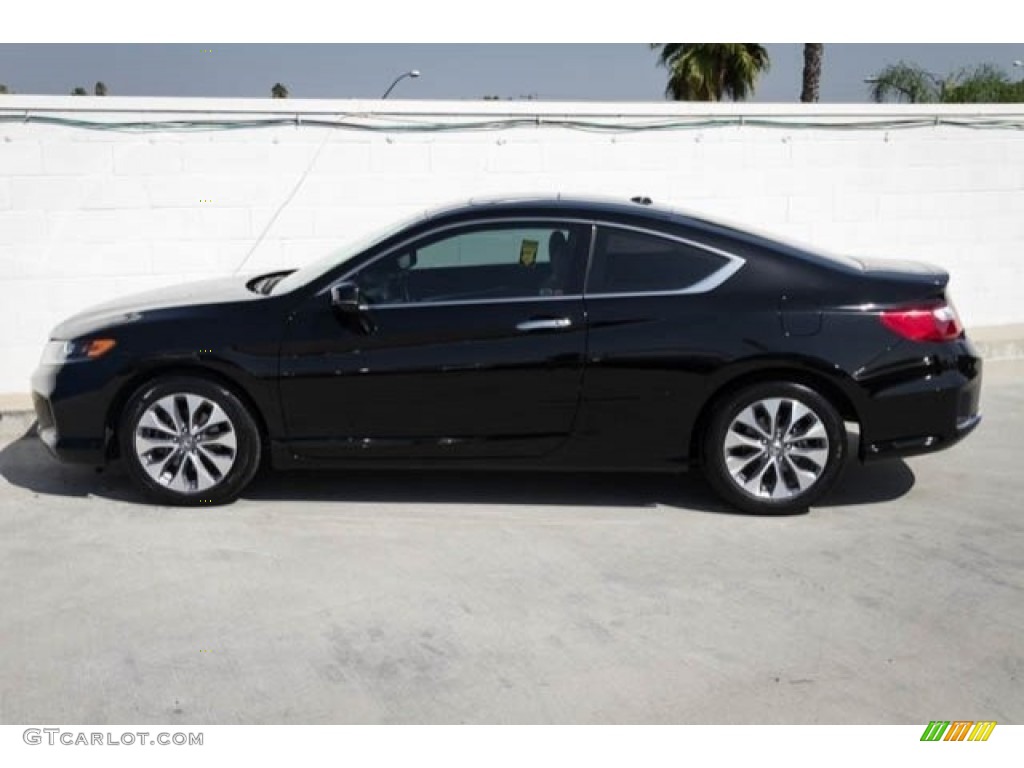 2014 Accord EX-L Coupe - Crystal Black Pearl / Black photo #10