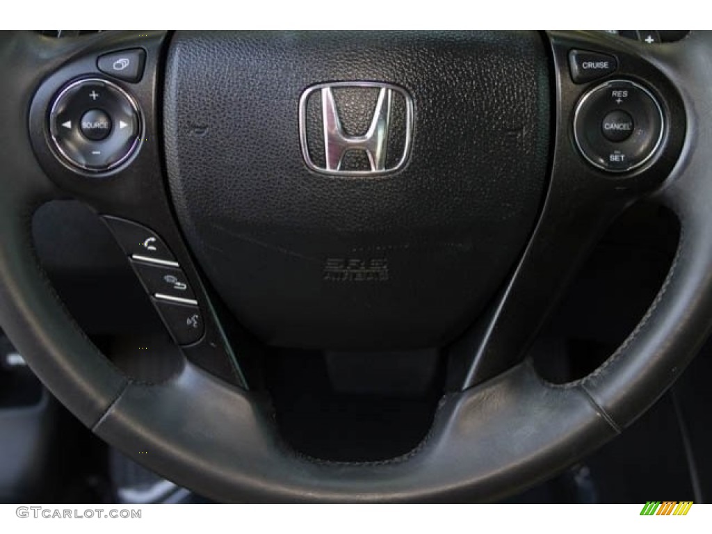 2014 Accord EX-L Coupe - Crystal Black Pearl / Black photo #11