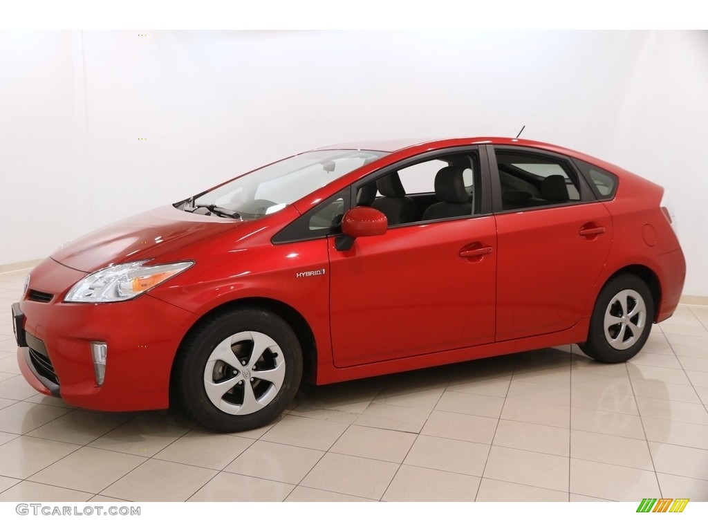 2015 Prius Three Hybrid - Barcelona Red Metallic / Dark Gray photo #3
